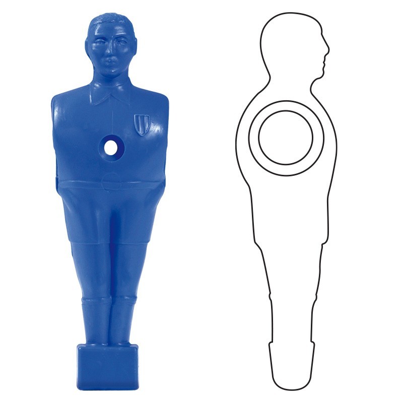 OMETTO BLU STANDARD A VITE ASSIST 16 mm.