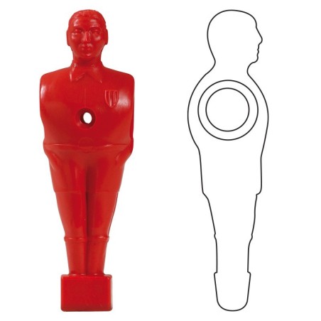 OMETTO ROSSO STANDARD A VITE ASSIST 16 mm.