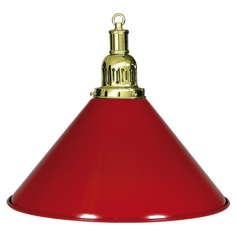 LAMPADARIO MOONLIGHT 1 CAMPANA ROSSO - ROSONE E CATENA ORO