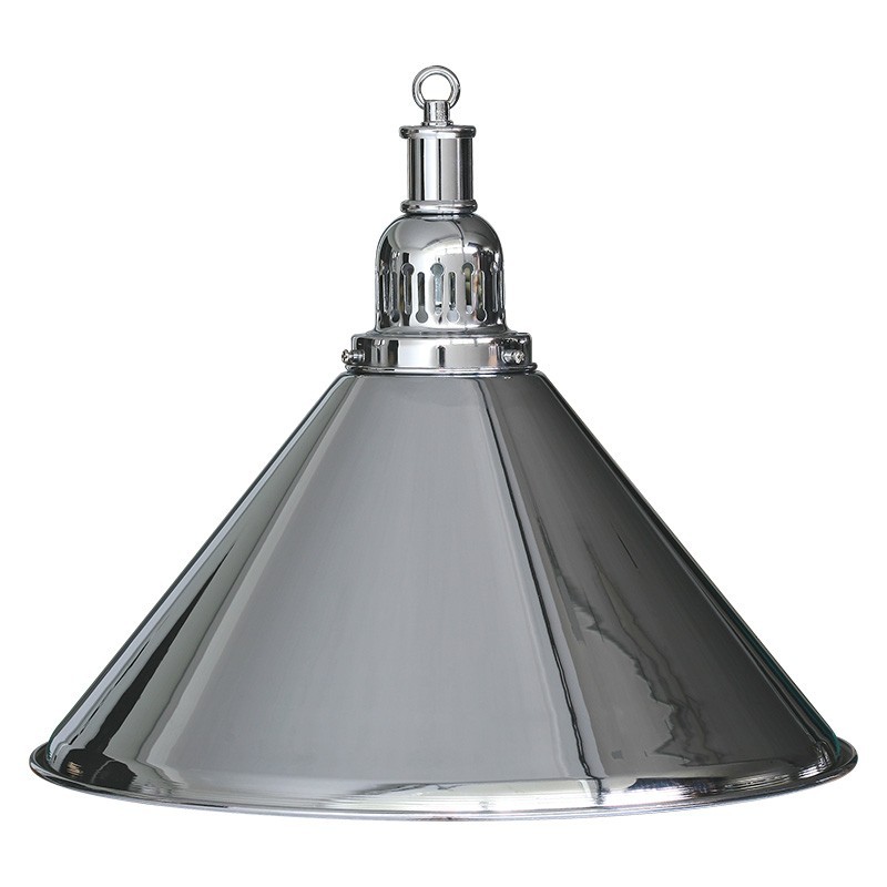 LAMPADARIO MOONLIGHT 1 CAMPANA ARGENTO - ROSONE E CATENA ARGENTO