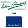 PANNO SIMONIS 760 195 BLU ROYAL COMPOSIZIONE: 70% lana - 30%  nylon