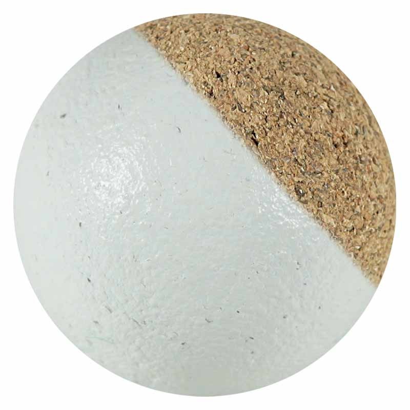 PALLINE CALCETTO SUGHERO BIANCHE 10 PZ.