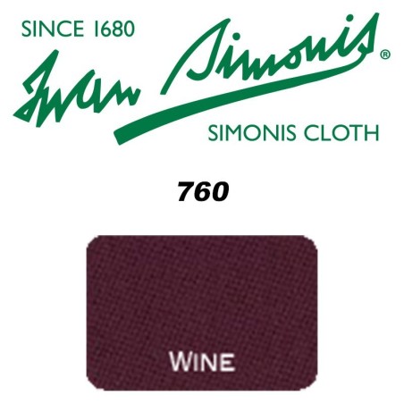PANNO SIMONIS 760 195 VINO COMPOSIZIONE: 70% lana - 30%  nylon