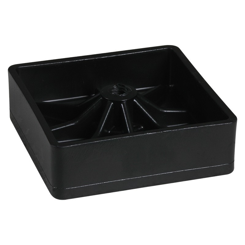 PIEDINO QUADRATO PVC  9cm x 9cm X 3cm