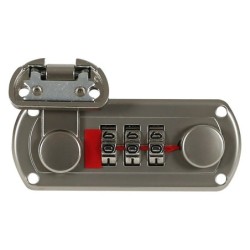 SERRATURA A COMBINAZIONE NICKEL SPAZZOLATO PER VALIGETTE LONGONI ( SINGOLA -SOLO DX OPPURE SOLO SX)