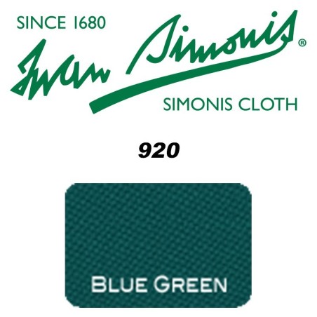 PANNO SIMONIS 920 195 VERDE BLU  COMPOSIZIONE: 85% lana - 15%  nylon