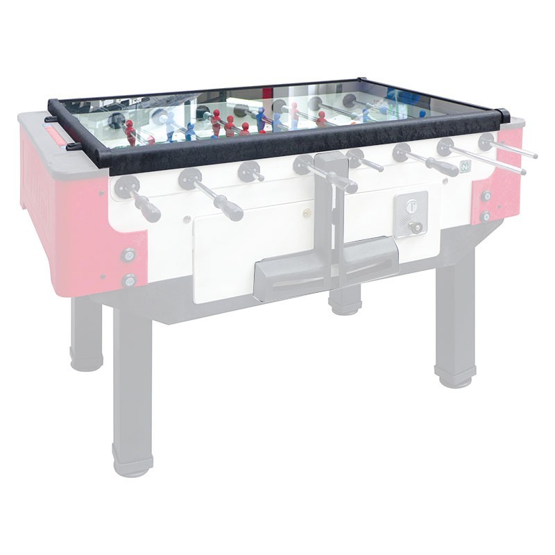 KIT VETRO SOPRA SENZA ALZAPALLINE PER CALCETTO F1/F2/F3 PORTIERE GIREVOLE