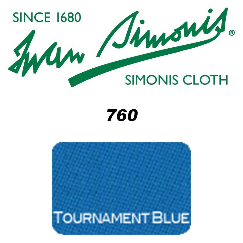 PANNO SIMONIS 760 195 BLU TOURNAMENT  COMPOSIZIONE: 70% lana - 30% nylon