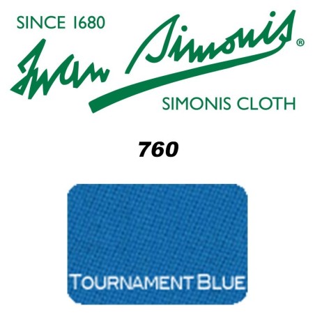 PANNO SIMONIS 760 195 BLU TOURNAMENT  COMPOSIZIONE: 70% lana - 30% nylon