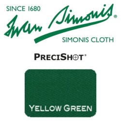 PANNO SIMONIS PER SPONDE PRECISHOT VERDE GIALLO H16cm (metro)  COMPOSIZIONE: 100% SINTETICO