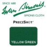 PANNO SIMONIS PER SPONDE PRECISHOT VERDE GIALLO H16cm (metro)  COMPOSIZIONE: 100% SINTETICO