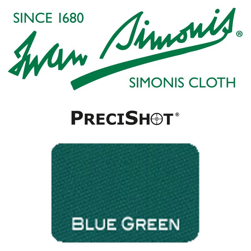 PANNO SIMONIS PER SPONDE PRECISHOT VERDE BLU H16cm (metro)  COMPOSIZIONE: 100% SINTETICO
