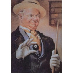 POSTER N° 8 BILLIARD PLAYER 85X57 cm.