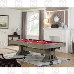 POOL BOSTON 8' FINITURA ROVERE GRIGIO (ACERO) SENZA COPERCHIO
