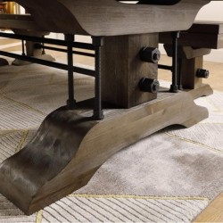 POOL ATLANTA 8' PINO FINITURA MARRONE CON COPERCHIO