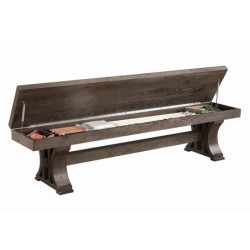 PANCA PER POOL BOSTON FINITURA ROVERE MARRONE