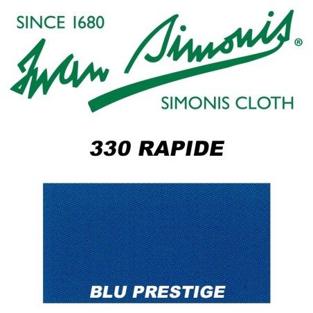 PANNO SIMONIS 330 RAPIDE 195 BLU PRESTIGE  COMPOSIZIONE: 90% lana - 10%  nylon