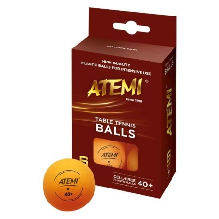 PALLINE PING PONG ATEMI '1 STAR' ARANCIO - SET DI 6