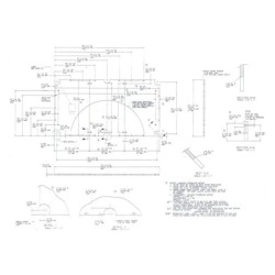 ARDESIA CON TELAIO PER POOL 8' MISURE 'BRUNSWICK'