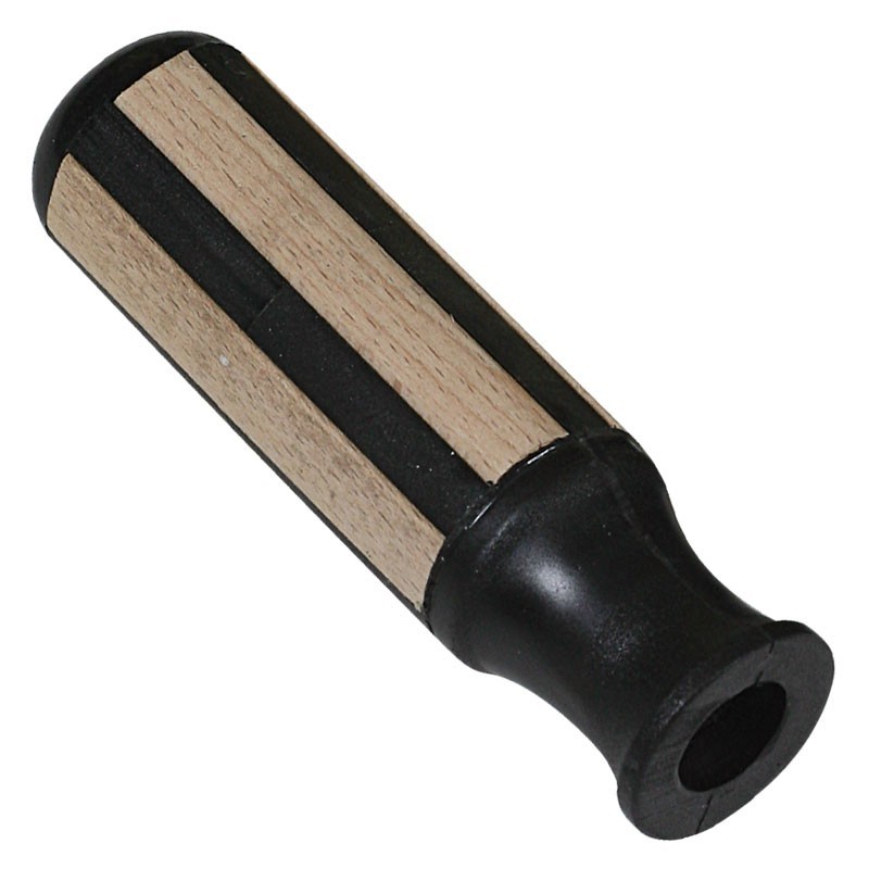 MANOPOLA  PLASTICA/LEGNO PER ASTE 16 mm. GARLANDO