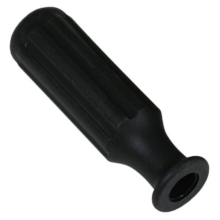 MANOPOLA IN GOMMA NERA PER ASTE 0 16 mm
