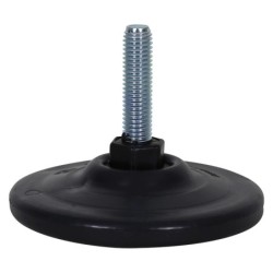 PIEDINO REGOLABILE IN GOMMA - diam.10 cm -12MA