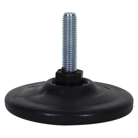 PIEDINO REGOLABILE IN GOMMA - diam.10 cm -12MA