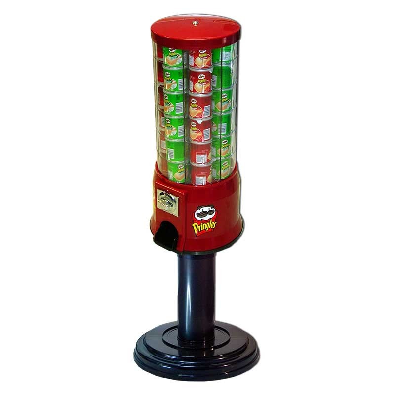 DISTRIBUTORE PRINGLES (VUOTO) CON PEDANA