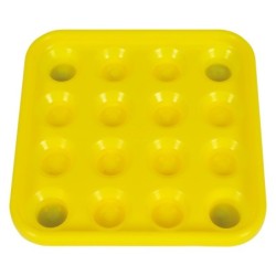 VASSOIO NIR PER 16 BILIE 57,2 mm COLORE GIALLO