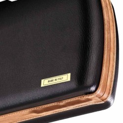 VALIGETTA DOMY UNIVERSAL NERA CON PELLE