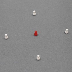 BIRILLI TORNITI  ACRILICI SET, h 12mm