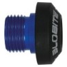 SUPPORTO ALLUMINIO 3LOBITE SLIM BLU PER PROLUNGA COMPRESO PARACOLPO IN SILICONE CON LOGO INCASSATO