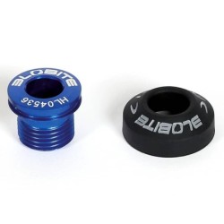 SUPPORTO ALLUMINIO 3LOBITE SLIM BLU PER PROLUNGA COMPRESO PARACOLPO IN SILICONE CON LOGO INCASSATO