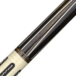 STECCA LONGONI 'FLAMES STRISCE PELLE' FEIJEN - VP2 - LUNA NERA