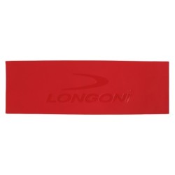 TAGLIO PELLE 'ELK' ROSSA CON LOGO LONGONI 11,3 cm X 35 cm