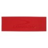 TAGLIO PELLE 'ELK' ROSSA CON LOGO LONGONI 11,3 cm X 35 cm