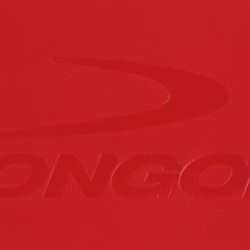 TAGLIO PELLE 'ELK' ROSSA CON LOGO LONGONI 11,3 cm X 35 cm