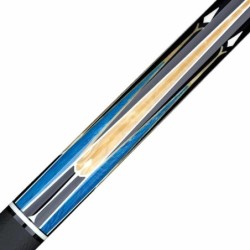 STECCA LONGONI 'GALAXY CYAN ELK STYLE LEATHER' - VP2 - LUNA NERA