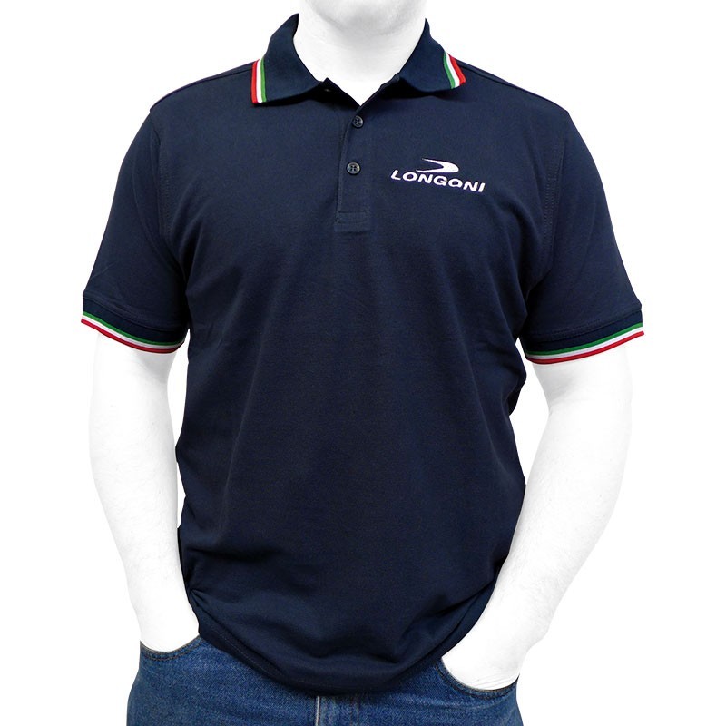 POLO LONGONI BLU TAGLIA XL