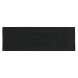 TAGLIO PELLE 'ELK' NERA CON LOGO LONGONI 11,3 cm X 35 cm