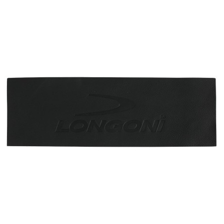 TAGLIO PELLE 'ELK' NERA CON LOGO LONGONI 11,3 cm X 35 cm