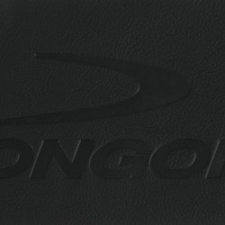 TAGLIO PELLE 'ELK' NERA CON LOGO LONGONI 11,3 cm X 35 cm