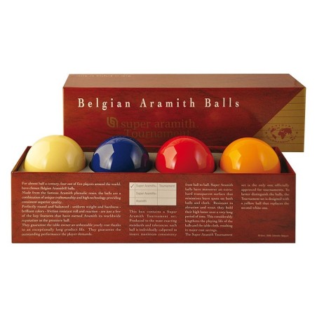 BILIE SET CARAMBOLA SUPER ARAMITH TOURNAMENT 4 BILIE 61,5 mm