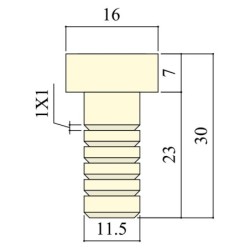 PUNTALINO LONGONI PVC BIANCO PER PUNTE IN FIBRA