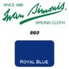 SET PANNO SPONDE SIMONIS 860 SENZA SERIGRAFIA PER 5 BIRILLI (MISURE 305X45) BLU ROYAL