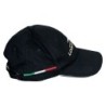 CAPPELLINO LONGONI NERO CON TRICOLORE