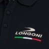 POLO LONGONI NERA TAGLIA XL