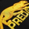 FELPA CON CAPPUCCIO PREDATOR NERA LOGO PREDATOR GIALLO TAGLIA M