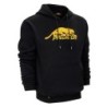 FELPA CON CAPPUCCIO PREDATOR NERA LOGO PREDATOR GIALLO TAGLIA L