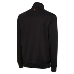 FELPA PREDATOR CON CERNIERA NERA E LOGO GIALLO L